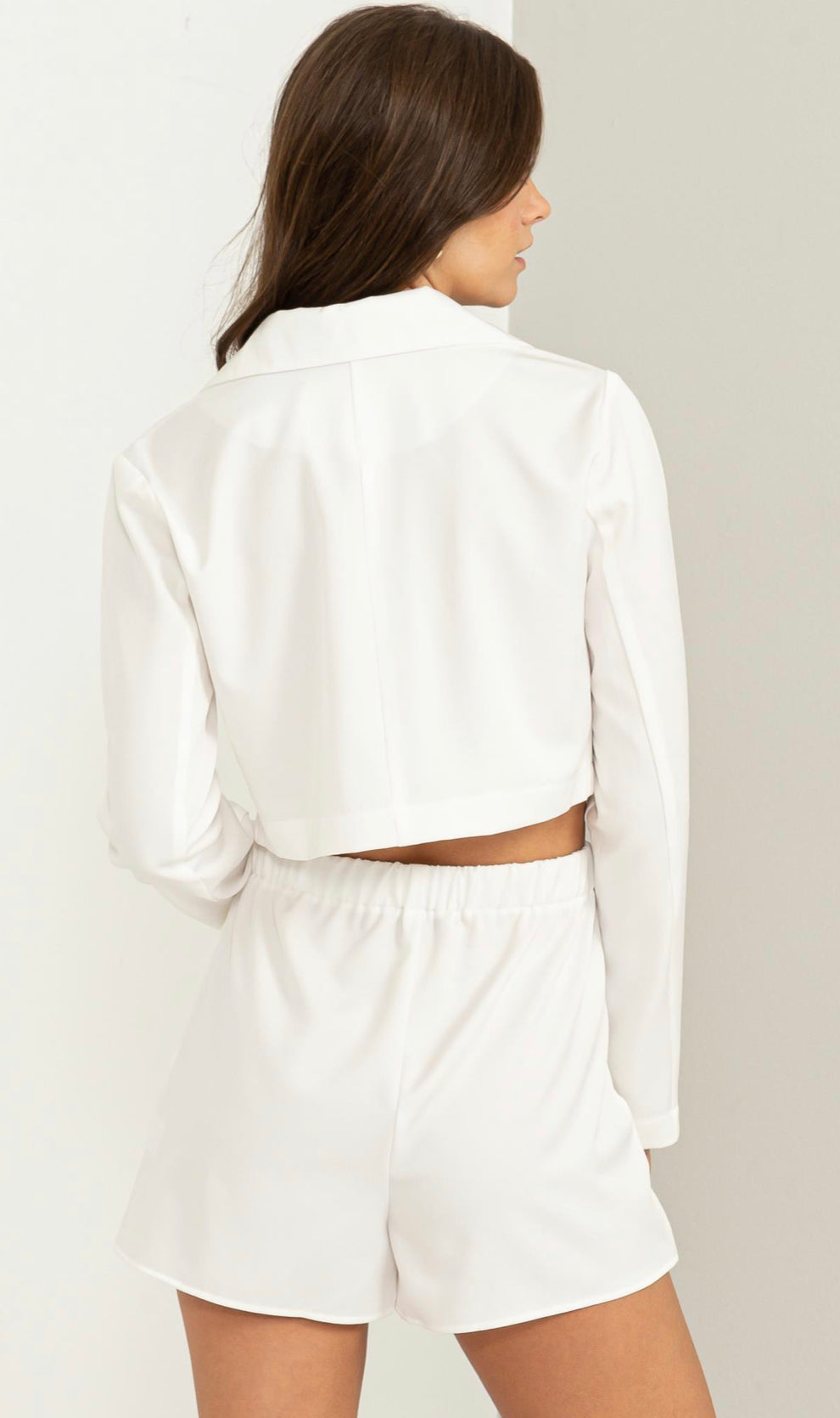 Crop blazer