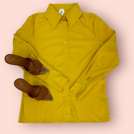 mustard button up