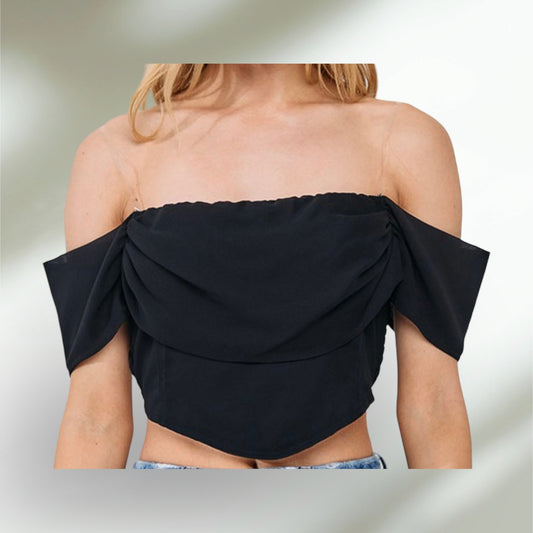 Off the shoulder crop top