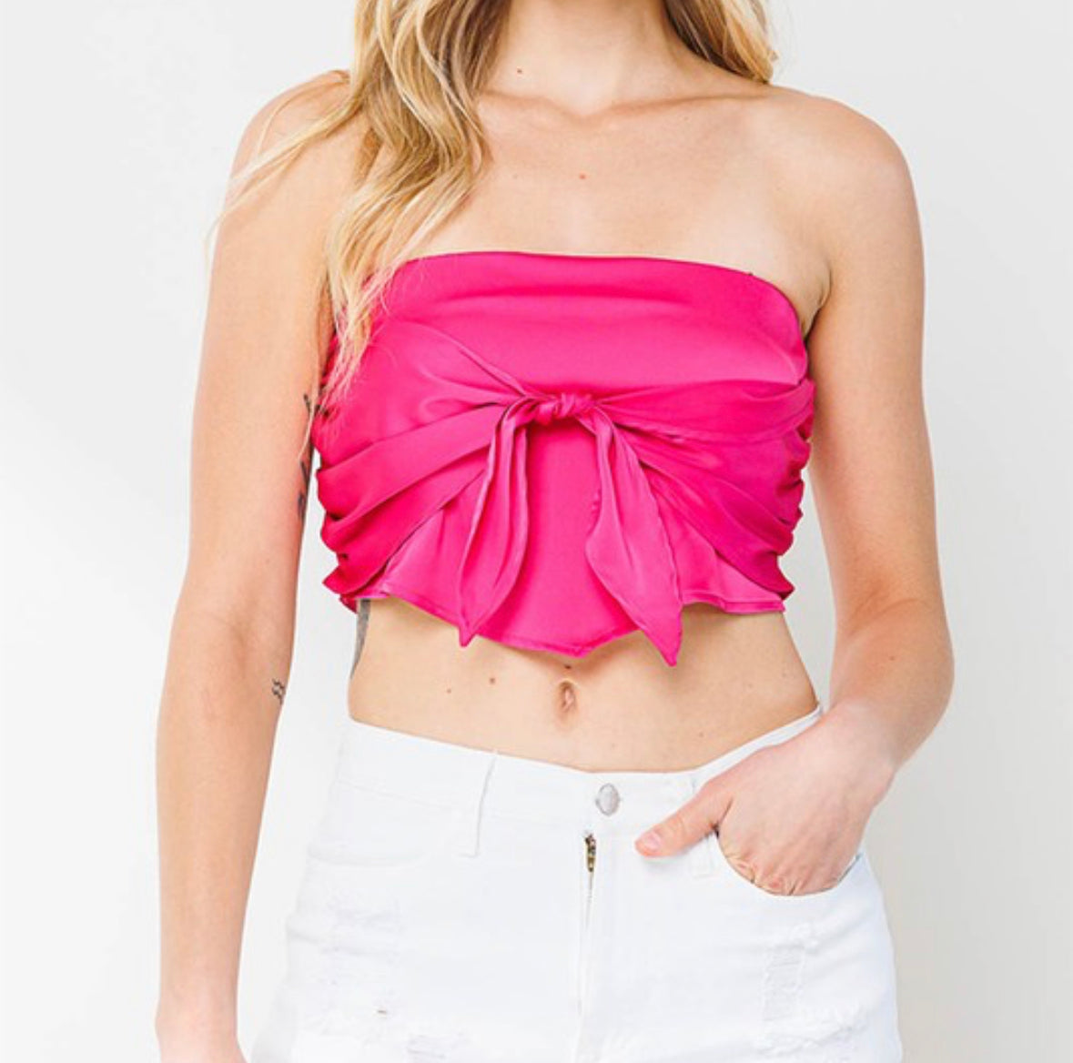 Hot pink bandeau